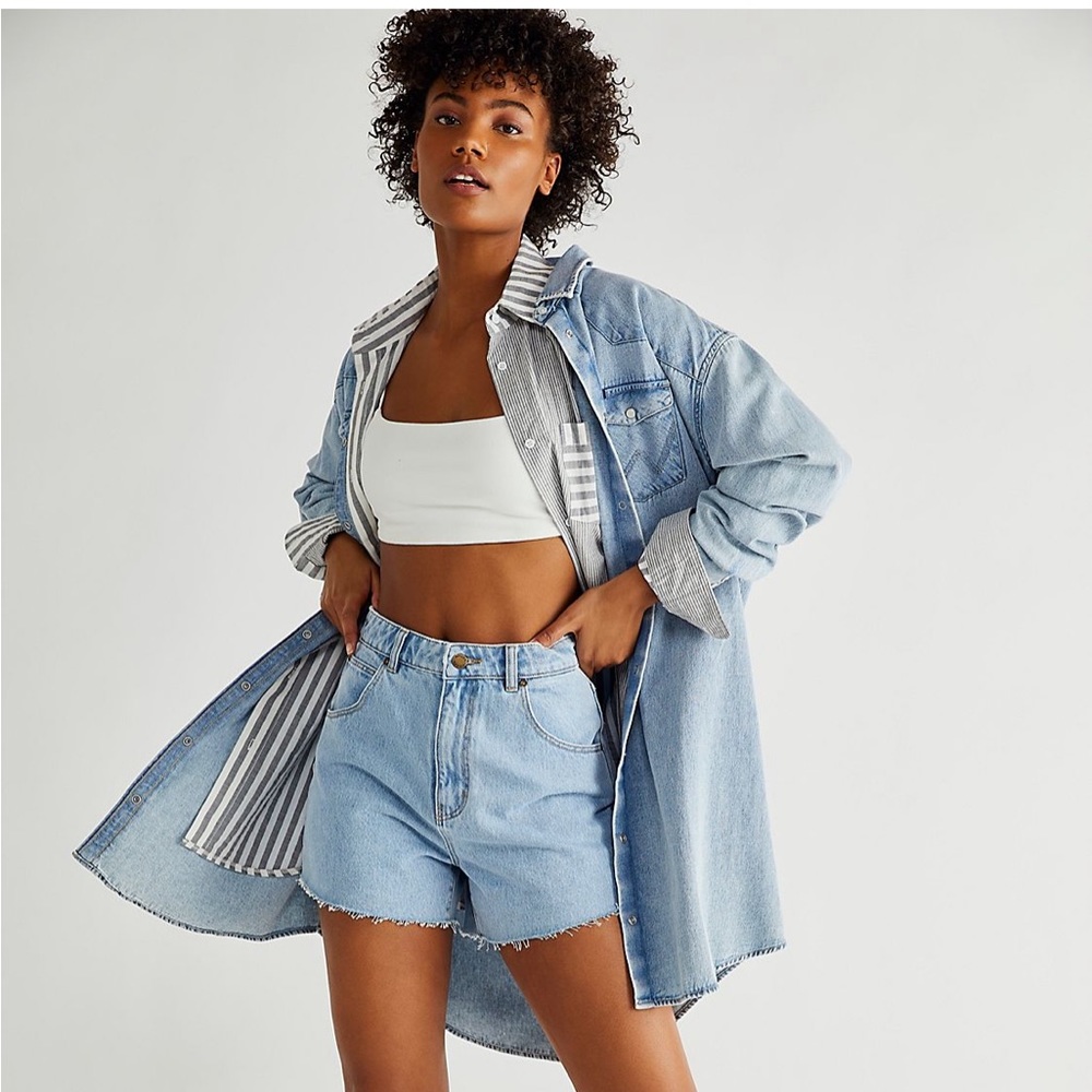 Rollas Mirage Shorts Nina Blue Organic